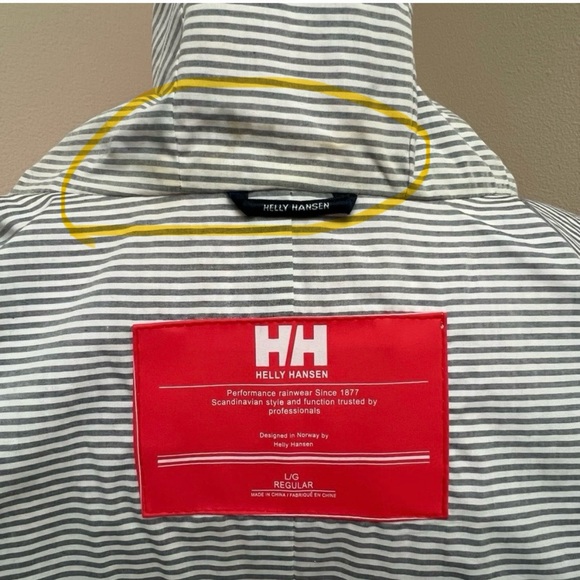 Helly Hansen Neon Pink Rain Jacket Size L - Picture 6 of 10